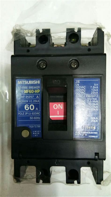 Jual MCCB No Fuse Breaker NF60 HP 3P 60A Mitsubishi Di Lapak JJ