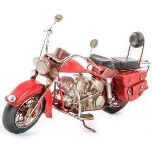 Réplique Moto ancienne métal 27 cm Rouge Cdiscount Jeux Jouets