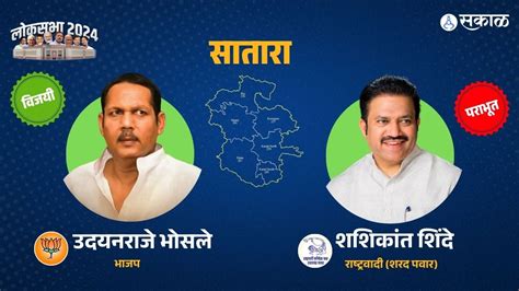 Satara Constituency Lok Sabha Election Result साताऱ्यात उदयनराजेंनी