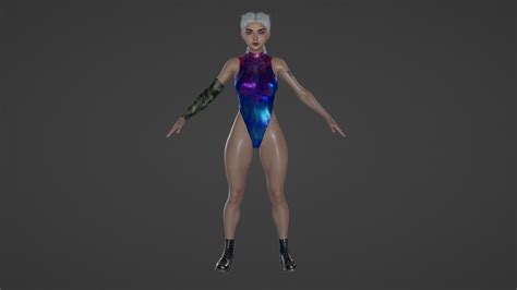 Izzy Nude Model Call Of Duty 3D Model Rigged CGTrader