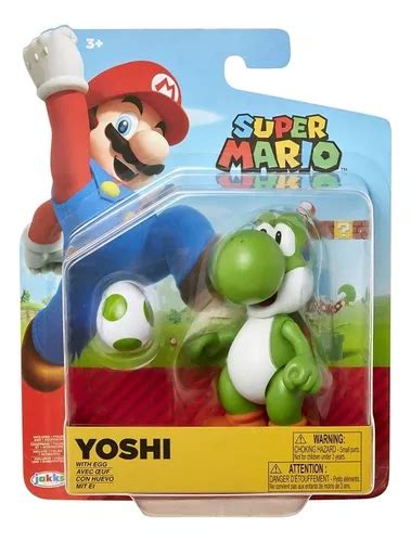 Figura Articulada Yoshi Cm Con Huevo Super Mario Cuotas Sin Inter S