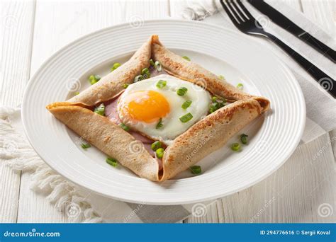 Breton Crepe Savory Buckwheat Galettes Bretonnes With Fried Egg