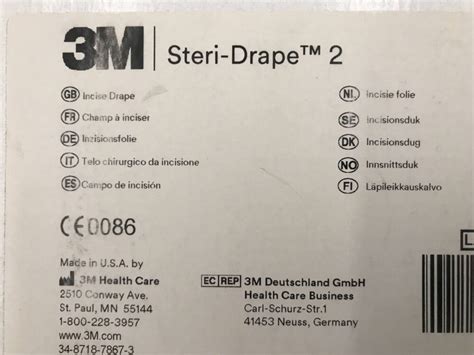 3m 2045 Steri Drape 2 Incise Drape 19 58in X 17 58in 10box Gb