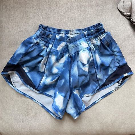 Lululemon Hotty Hot Shorts Size Has A Knot Tied Depop