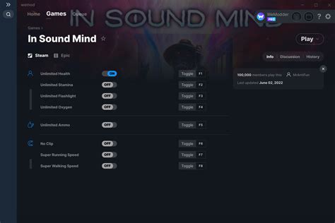 In Sound Mind Cheats And Trainer For Epic Games Trainers Wemod