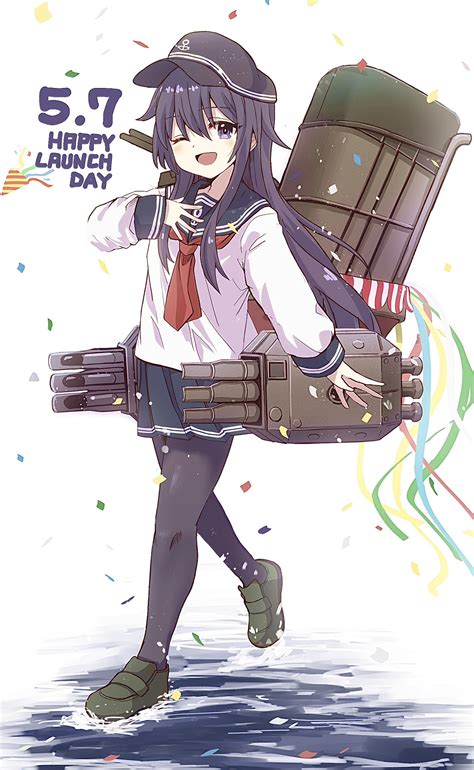 The Big Imageboard Tbib 1girl Akatsuki Kancolle Anchor Symbol