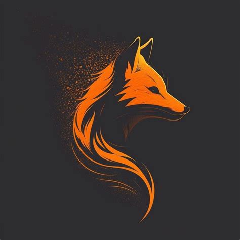 Orange Fox Art Print