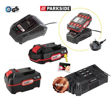 Parkside V Ah Ah Li Ion Battery Single Double Fast Charger