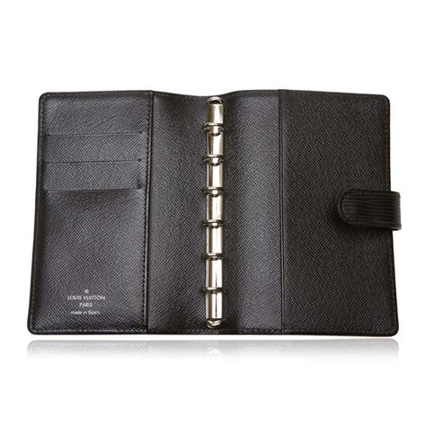 Louis Vuitton Vintage Epi Pm Agenda Black Diary In Epi Leather And Leather Luxury High