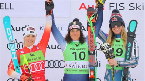 Super G Femmes Kvitfjell Federica Brignone Remporte Une Course