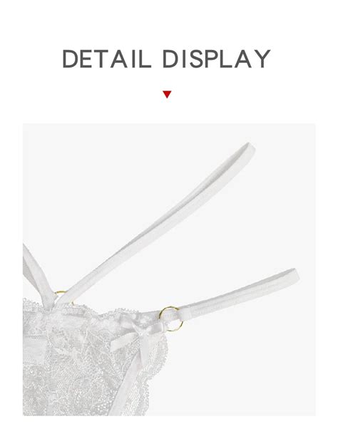 Hot Women Transparent Underwear G String Full Lace Nude Hip Bow Sexy