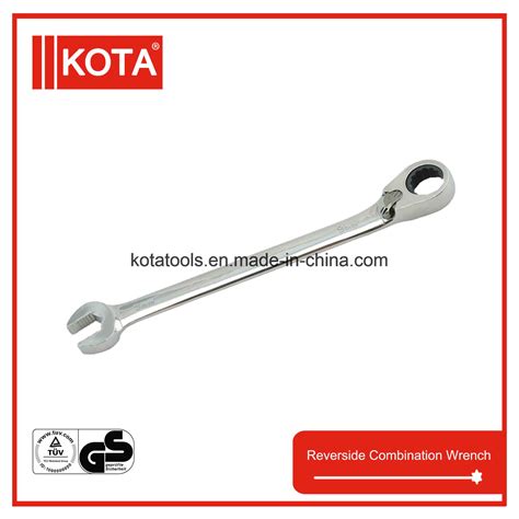 Reversible Combination Ratcheting Wrench With 15° Offset Head China
