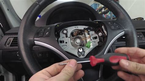 How To Remove BMW E90 Steering Wheel Airbag Removal YouTube