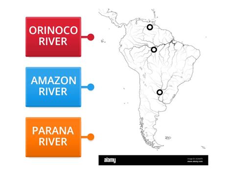 South America Rivers Labelled Diagram