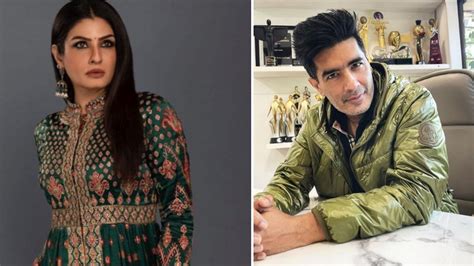 Raveena Tandon Shares Old Pic With Manish Malhotra Calls Him Khaate