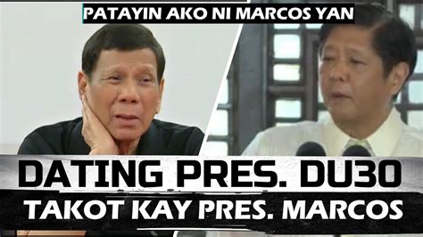 Grabi Pala Ang Takot Ni Dating Pres Duterte Kay Pres Marcos Kaya