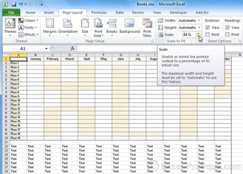 Excel Course: Page Layout