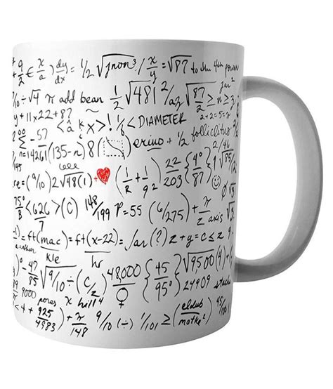 Imprint Math Mug Coffee Mug Featuring Famous Mathematical Formulas