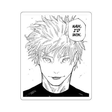 Gojo Satoru Nah Id Win Sticker Gojo Nah Id Win Nah Id Win Meme Etsy