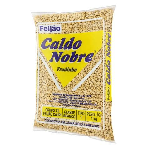 Feijão Fradinho Tipo 1 Caldo Nobre Pacote 1kg Supermercado Santo Antônio