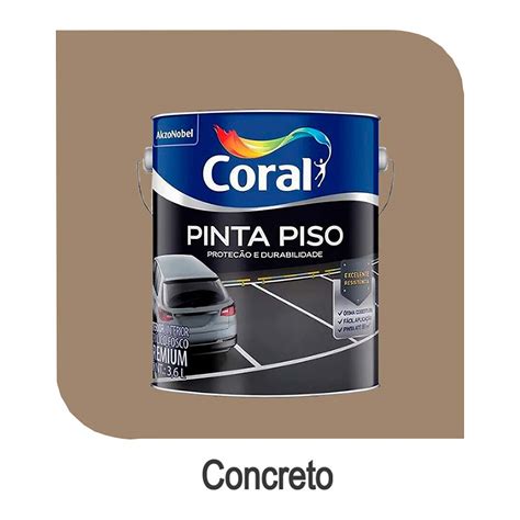 PINTA PISO 3 6L CONCRETO CORAL TINTA PINTA PISO 3 6L CONCRETO CORAL