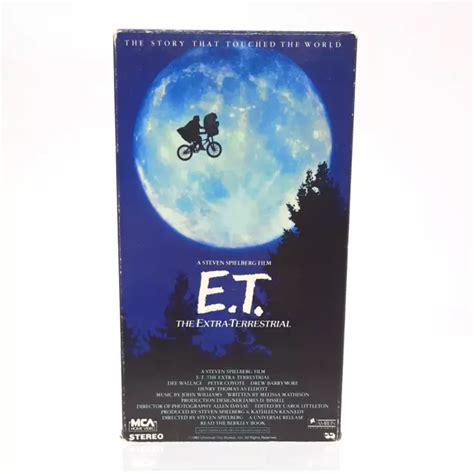 E T ET EXTRA Terrestrial VHS Rare Green Black Physical Media Vintage