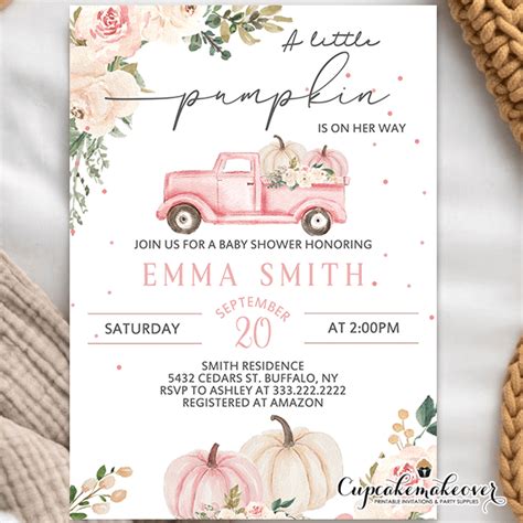 Printable Pumpkin Invitations