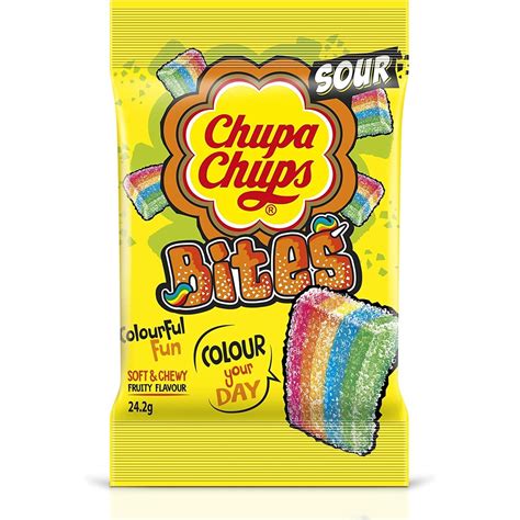 56g Limited Edition Chupa Chups Sour Bites Confectionery Jelly Flavor Assorted Fruit Halal