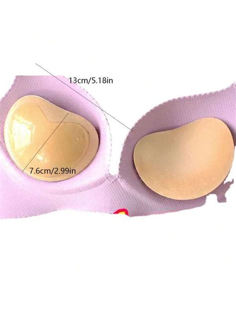 1pc Invisible Apricot Silicone Sponge Bra Pad Thickened Self Adhesive Bikini Insert For