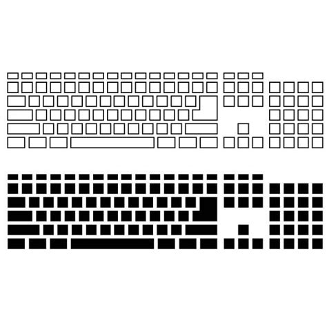 Plantilla De Teclado De Computadoraai Royalty Free Stock Svg Vector And Clip Art