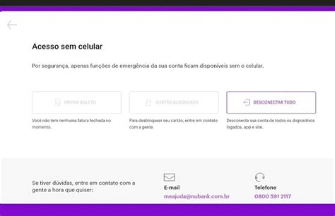 Como Posso Acessar Minha Conta Sem O Celular Conta Do Nubank