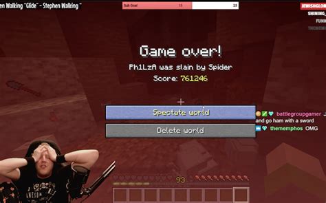 Minecraft Streamer Spectacularly Fucks Up A Year Streak In Hardcore Mode