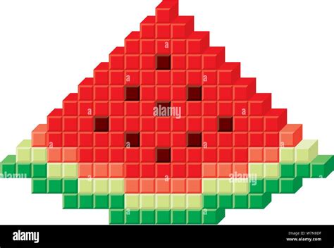 Minecraft Melon Pixel Art