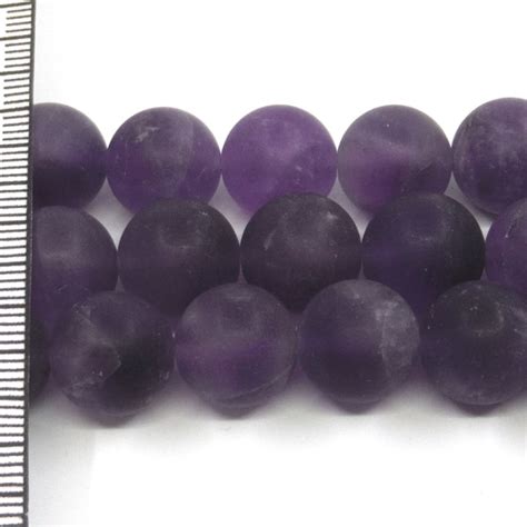 Amethyst Frosted Mm Round Ilona Biggins Beads Pearls