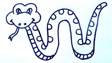 C Mo Dibujar Una Serpiente Paso A Paso Para Ni Os Dibujo De Serpiente