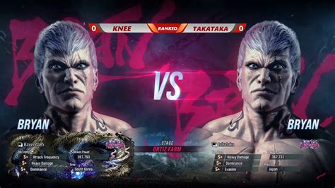 Tekken 8 Knee Bryan VS Takataka Bryan Ranked Match YouTube