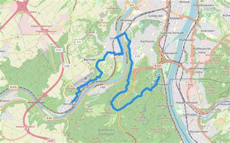 Rheinburgenweg Th Stage Winningen Koblenz Hiking Trail Rheinland