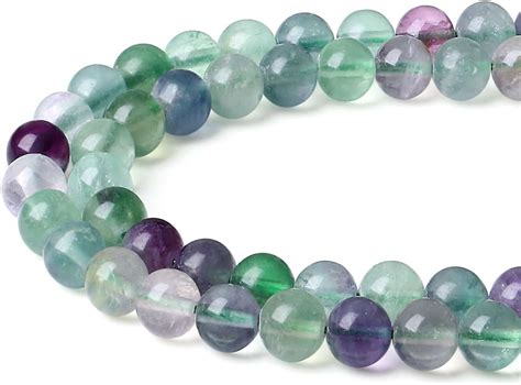 Amazon LAIDANLA Colorful Fluorite 8mm Natural Stone Beads Round