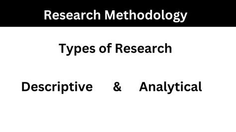 Types Of Research Descriptive Vs Analytical Research Research Methodology Lecture 5 Youtube