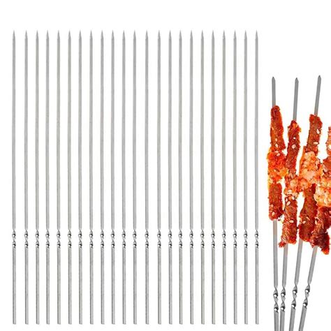 Everso X Pinchos Anticuchos Brochetas Acero Inoxidable Barbacoa Cm