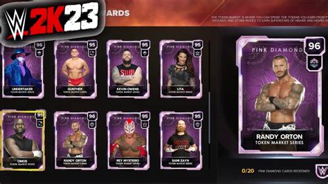 Every Pink Diamond Token Market Card WWE 2K23 MyFaction YouTube