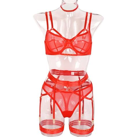 Wholesale Double Shoulder Strap Piece Bra Panty Sets Best Sexy Lingerie Supplier