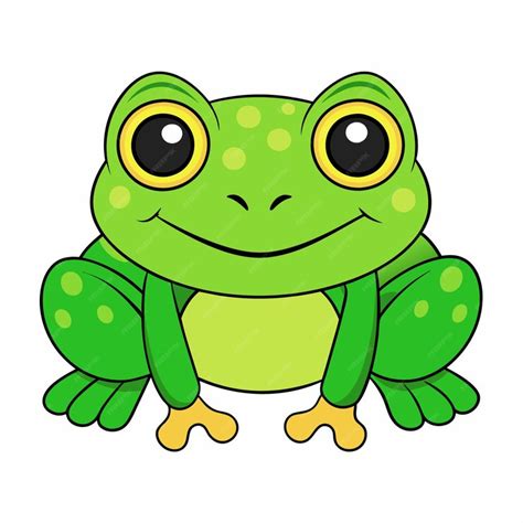 Premium Vector Cartoon Style Frog 2d Drawing Icon Vector Design On