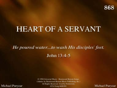 HEART OF A SERVANT | R. J. Stevens Music