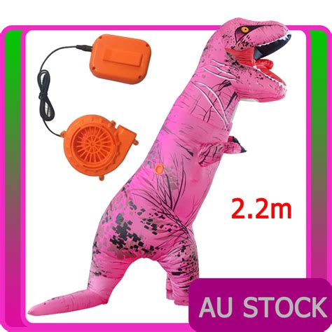 Adult T Rex Dinosaur Inflatable Costume Trex T Rex Jurassic World Pink