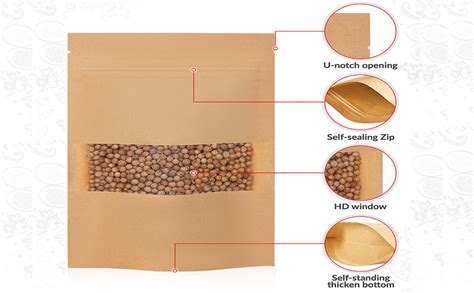 75 Pcs Bulk Heat Sealable Bags For Packaging Food Grade