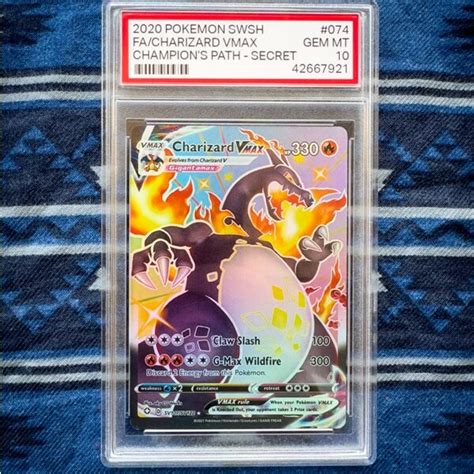 Charizard Vmax Shining Fates Slabbed Graded Proxy Slab Proxy Custom