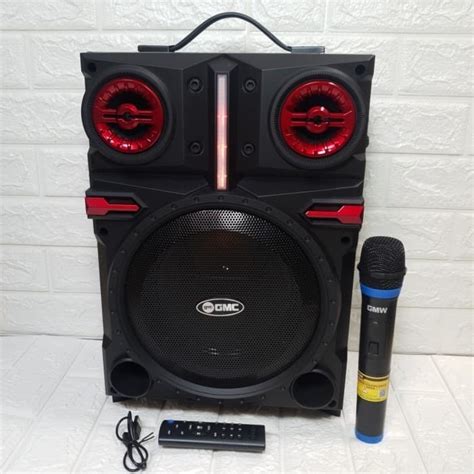 Speaker Portable Gmc 897r 8 Inch Bluetooth Karaoke Mic Wireless