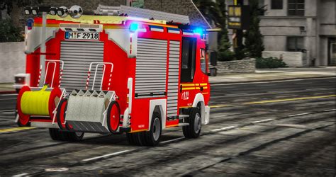 Hlf Berufsfeuerwehr M Nchen Mb Atego Els Replace Gta Mods