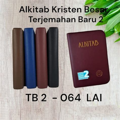 Jual Alkitab Kristen Besar Terjemahan Baru Edisi Sampul Resleting Tb